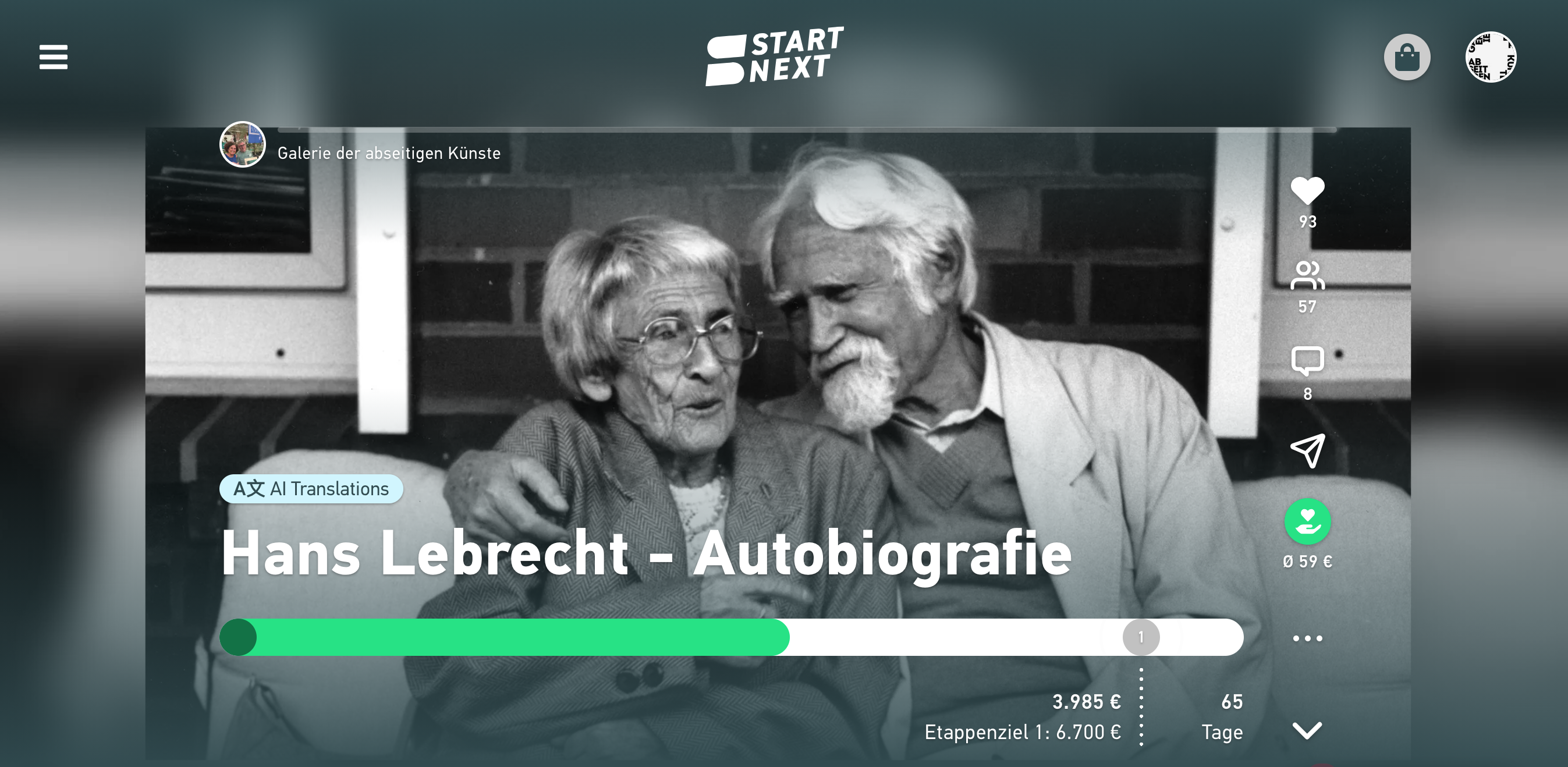 Hans Lebrecht mit Ehefrau Tosca