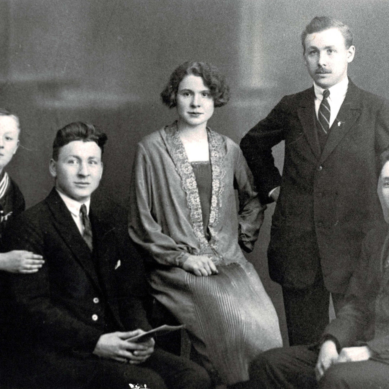 Die Geschwister Stender 1924: Werner, Ernst, Lotte, Rudolf und Hans