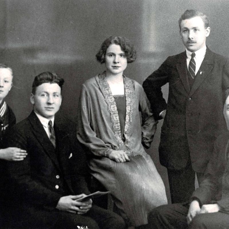 Die Geschwister Stender 1924: Werner, Ernst, Lotte, Rudolf und Hans
